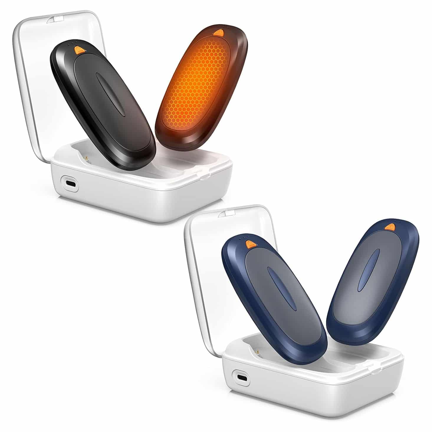 Chauffe-mains électrique Rechargeable – 2000 MAh, Affichage Numérique, 3 Réglages, Sécurité Intégrée